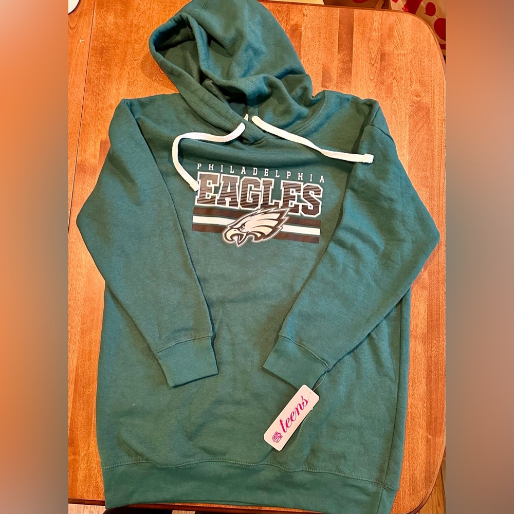 NWT Philadelphia Eagles 🦅 Junior Women’s Teens Tunic Hoodie Size XL